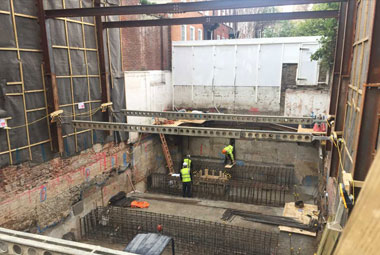 IMKO London Services Basement Upper Brook Street 6 W1K Dig Steelwork